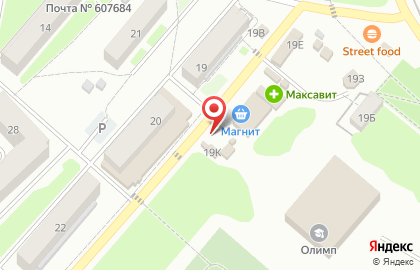 Киоск по продаже фруктов и овощей в Нижнем Новгороде на карте