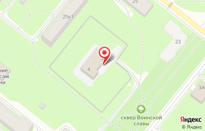 Новодвинская спортивная школа на улице Мельникова на карте