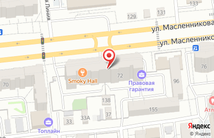 Магазин автозапчастей ТракМаркет на улице Масленникова на карте