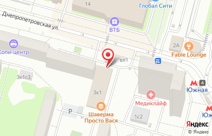 Магазин колбасных изделий Рублёвский на Днепропетровской улице на карте