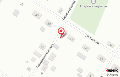 Магазин ВосТорг в Первомайском переулке на карте