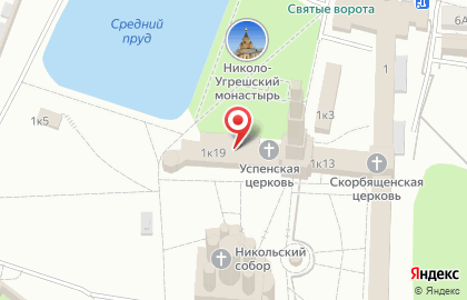 Музей–ризница, Николо–Угрешский монастырь на карте