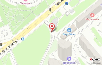 Беломорская на карте