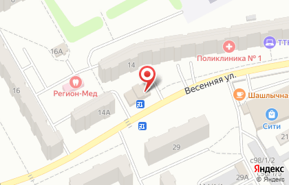 Магазин по продаже цветов на Весенней улице на карте