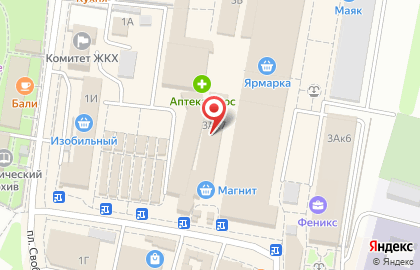 ЗАО Банкомат, МКБ Москомприватбанк на площади Свободы на карте