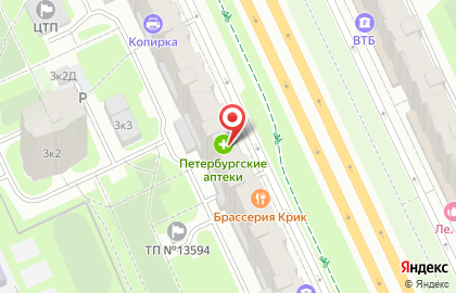 Петербургские аптеки в Санкт-Петербурге на карте
