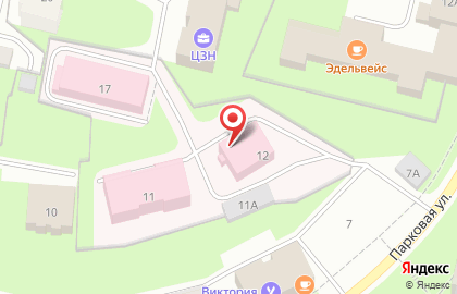 Кировский психоневрологический интернат на Парковой улице на карте