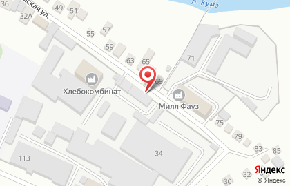 Продовольственный магазин Минводыхлебторг в Минеральных Водах на карте