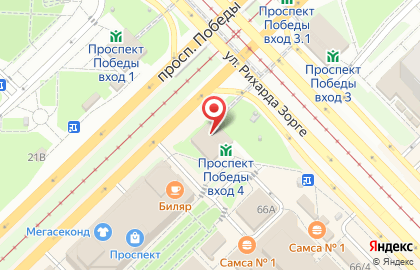 ОАО Банкомат, АКБ Абсолют Банк на проспекте Победы на карте