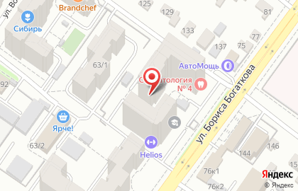 Стоматологическая поликлиника №4 на улице Бориса Богаткова на карте