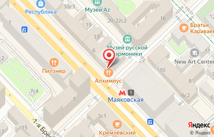 Цветочный магазин Цветы столицы на 1-й Тверской-Ямской улице на карте