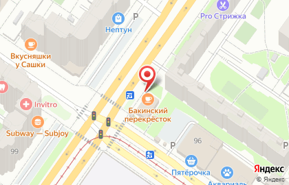 Бакинский перекрёсток на карте