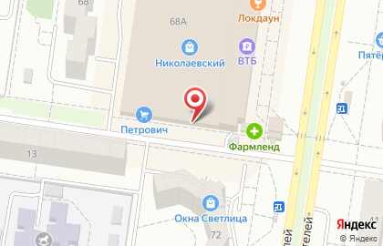 Торгово-офисный центр Николаевский на улице Автостроителей на карте