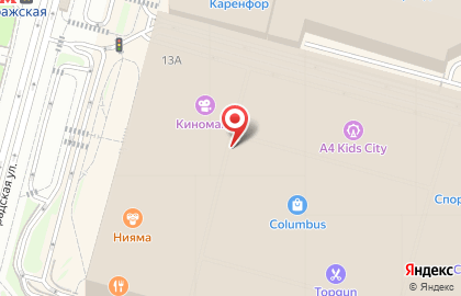 Сеть кафе и киосков  Воккер в ТЦ Columbus на карте
