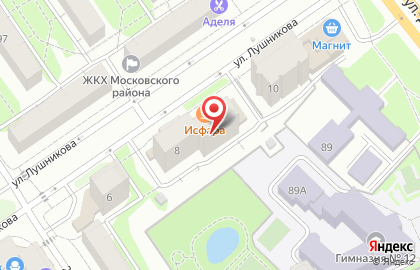 Служба доставки еды Ёбидоёби на улице Лушникова на карте