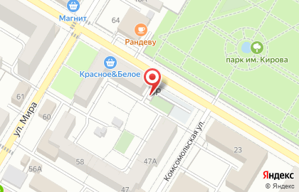 Семёрочка на улице Мира на карте