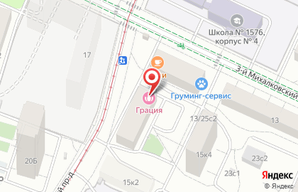 Салон красоты Грация на Коптево на карте