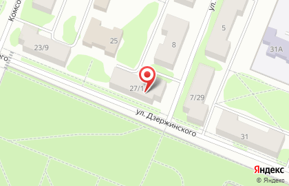 Магазин алкогольных напитков Красное & Белое на улице Дзержинского на карте