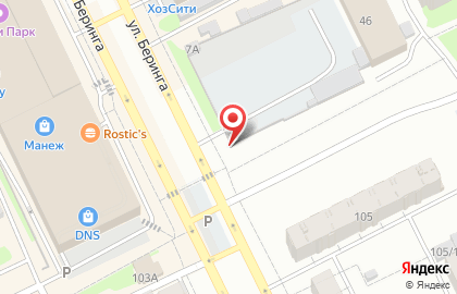 Автостоянка в Томске на карте