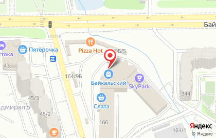 Химчистка-прачечная Снежинка в Октябрьском районе на карте