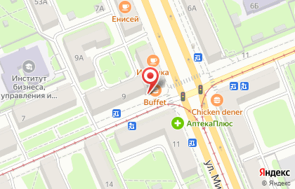 Служба доставки готовых блюд Buffet на улице Мичурина на карте