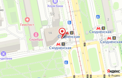 Магазин цветов Мосцветок на улице Героев Панфиловцев на карте