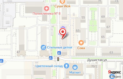 Школа-студия Светланы Васильевой на Душистой улице на карте