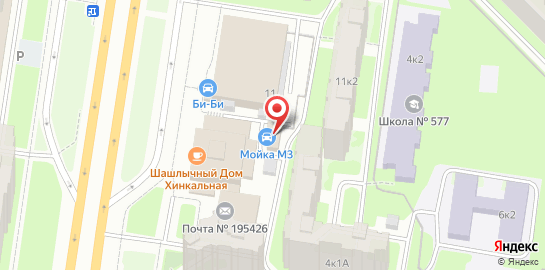 Автомойка Мойка М3 на Индустриальном проспекте на карте