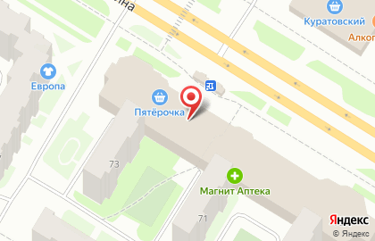 Аптека Магнит на проспекте Ленина на карте