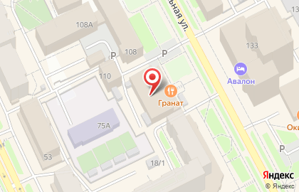 Ресторан Гранат в Сыктывкаре на карте