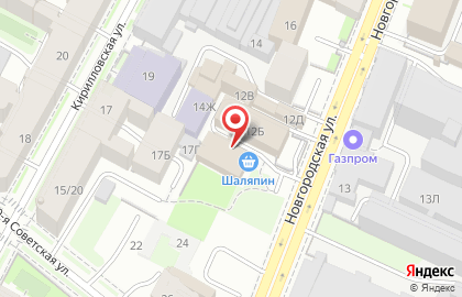 Ресторан Дон Боско на Новгородской улице на карте