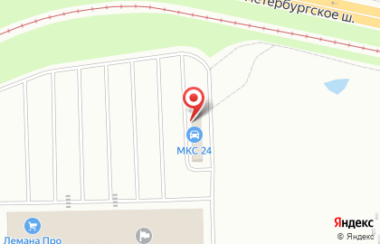 Мойка самообслуживания мкс 24 в Красносельском районе на карте