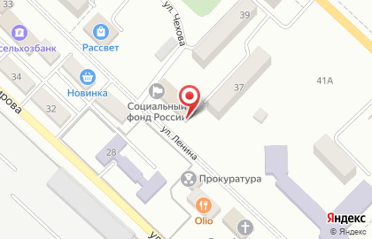 Отделение пенсионного фонда РФ в г. Аниве на карте