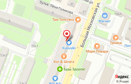 Торгово-производственная компания Юма на Большой Московской улице на карте