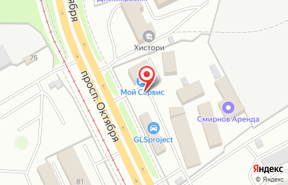 Оптово-розничный магазин Кузов маркет на проспекте Октября на карте