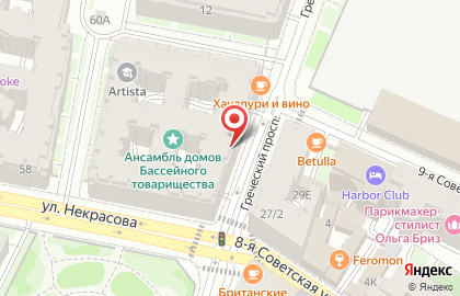 Салон цветов в Санкт-Петербурге на карте