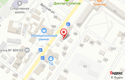 Имплозия на Октябрьской улице на карте