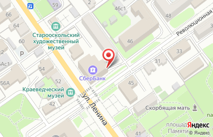 Банкомат Центрально-Черноземный банк Сбербанка России, филиал в г. Старом Осколе на улице Ленина, 49 на карте
