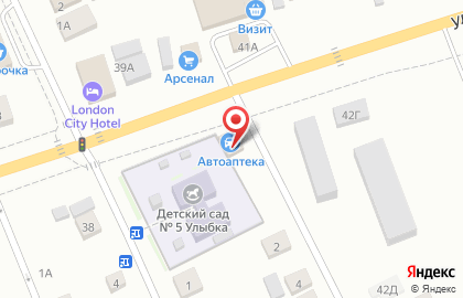 Магазин автозапчастей Автоаптека, магазин автозапчастей на улице Кутузова на карте