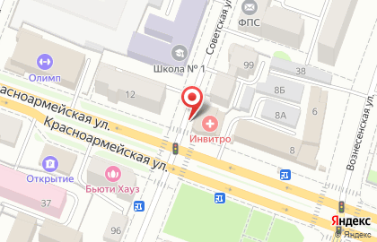 Кадет на Советской улице на карте