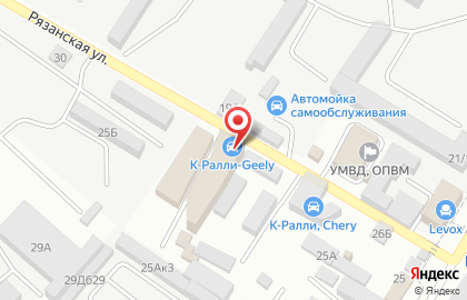 Автоцентр К-ралли на улице Луначарского на карте