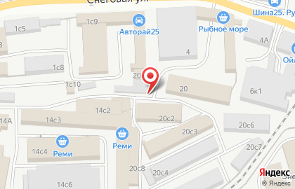 Магазин домашнего текстиля в Первореченском районе на карте