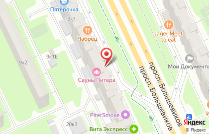 Салон оптики Питер Оптика на проспекте Большевиков на карте