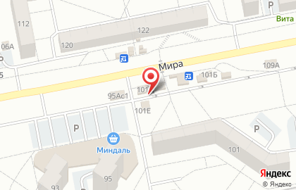 Магазин Ямщик на улице Мира на карте
