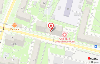 Продовольственный магазин на Молодёжной улице на карте