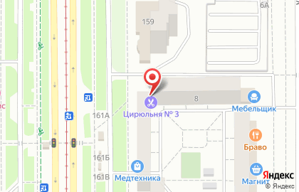 Мужская парикмахерская Цирюльня №3 в Орджоникидзевском районе на карте
