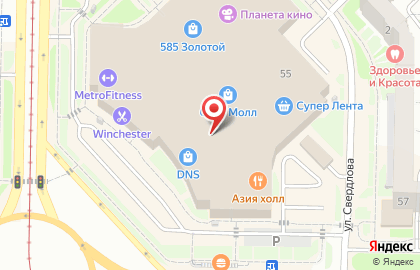Турне на улице Свердлова на карте