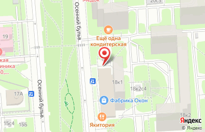 Магазин колбасных изделий Рублёвский на Осеннем бульваре, 18 на карте