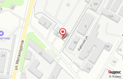 Автоцентр ТРАК-Сервис на площади Металлургов на карте