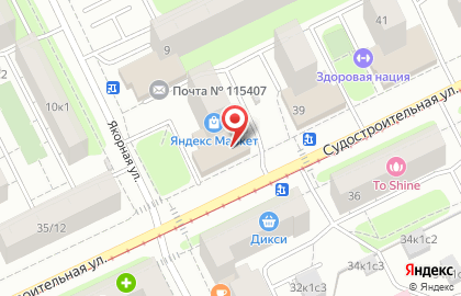Магазин Снежана на метро Коломенская на карте